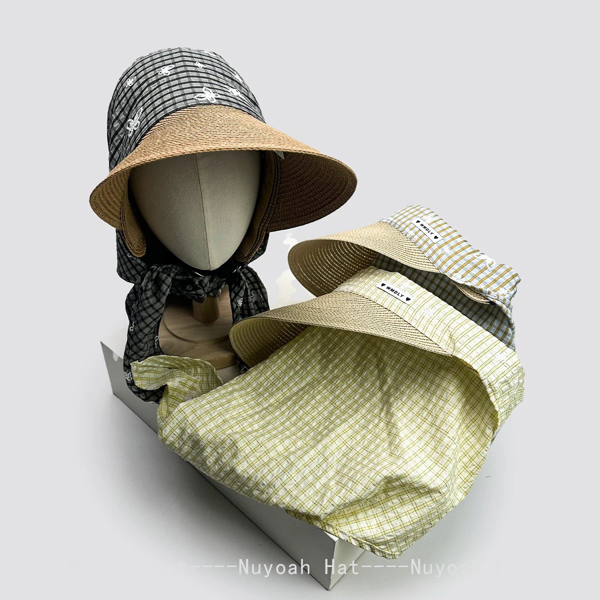 New Women Korean Plaid Letters Butterfly Stars Visors Hats Sunshade Wide Brim Versatile Sweet Peaked Caps Travel Fashion Outdoor
New Women Korean Plaid Letters Butterfly Stars Visors Hats Sunshade Wide Brim Versatile Sweet Peaked Caps Travel Fashion Outdoor