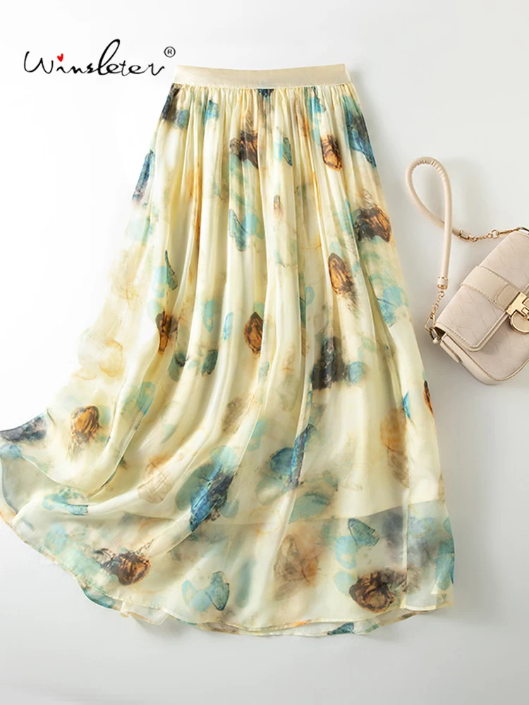 Winsleter-100%Silk Elegant Skirts, Elastic Waist Printed, Women Beach Vacation Temperament A-line Skirt, 2026 Summer B65312CC
Winsleter-100%Silk Elegant Skirts, Elastic Waist Printed, Women Beach Vacation Temperament A-line Skirt, 2026 Summer B65312CC