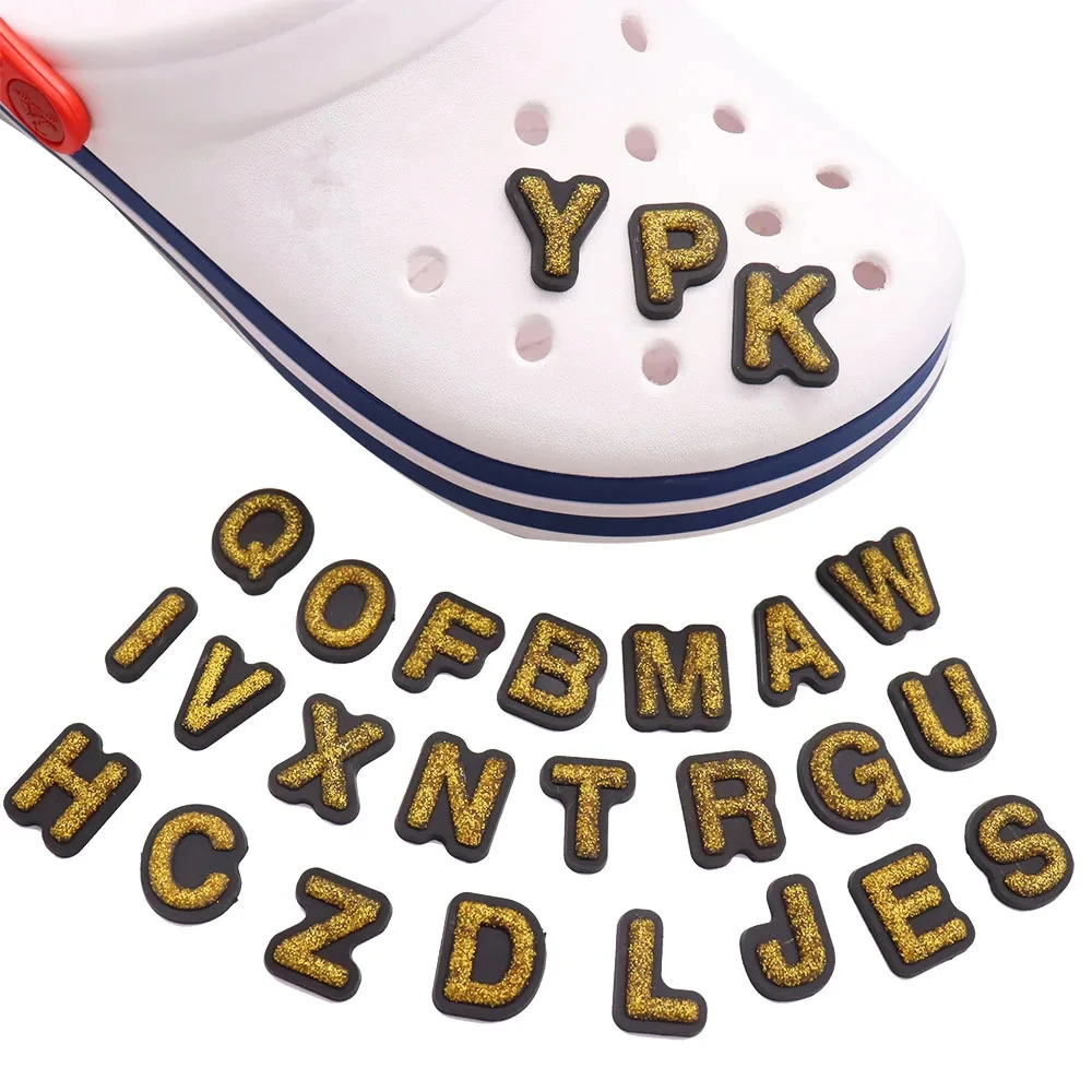 1PCS Shiny Golden Letters A-Z Alphabet Shoes Charms Accessories Buckle Clog Shoe Decorations DIY Wristbands Kids Gifts
1PCS Shiny Golden Letters A-Z Alphabet Shoes Charms Accessories Buckle Clog Shoe Decorations DIY Wristbands Kids Gifts
