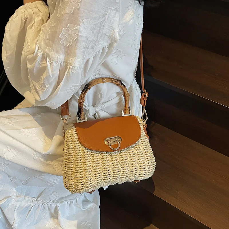 New Stylish Embroidered Straw Crossbody Bag Summer Women's Shoulder Purse Handmade Raffia Tote Boho Chic Beach Basket Gift Idea
New Stylish Embroidered Straw Crossbody Bag Summer Women's Shoulder Purse Handmade Raffia Tote Boho Chic Beach Basket Gift Idea