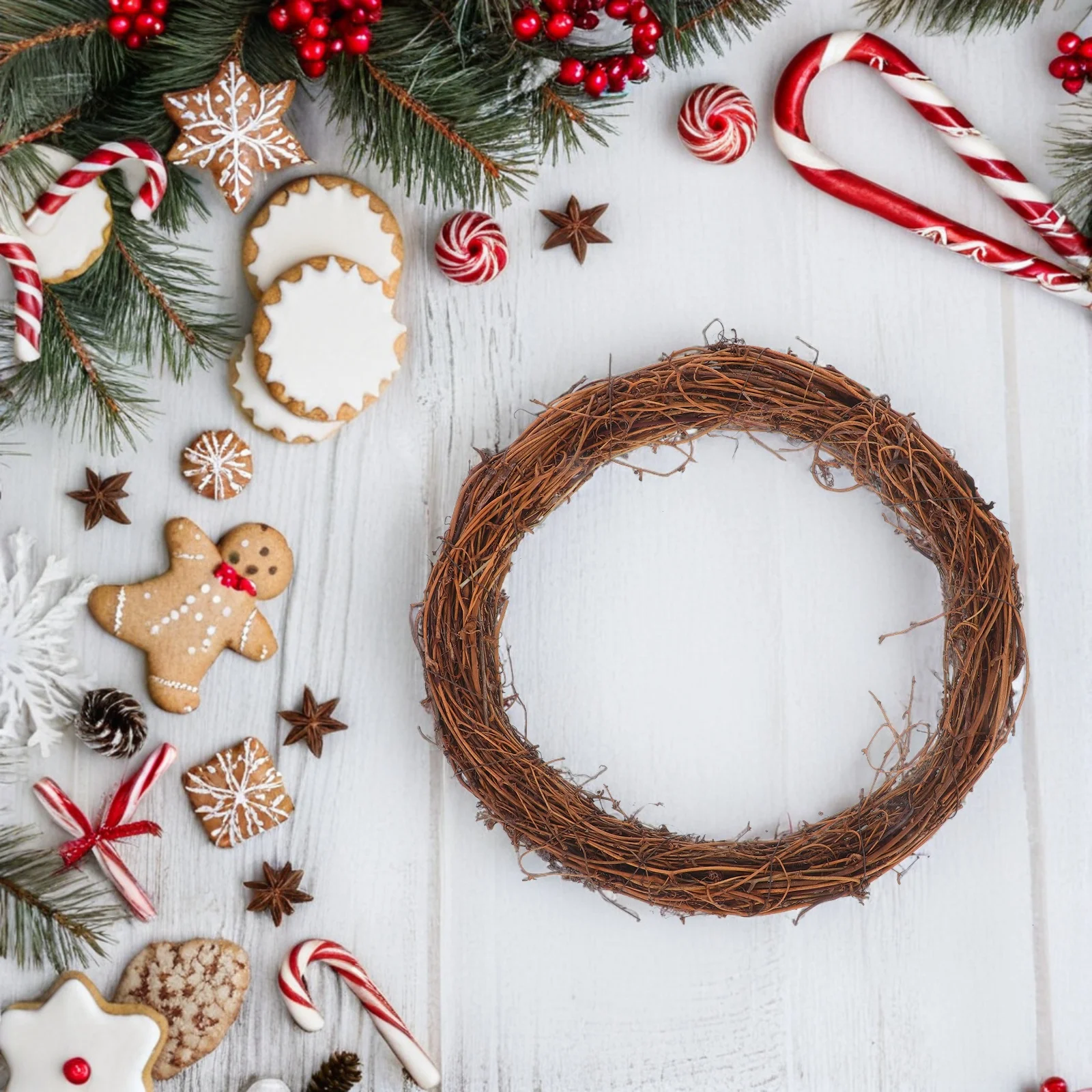 6pcs Garland Wreath Small Handmade Holiday Holiday Garland Decor Supplies Small Craft Forms Door Rings Christmas Home
6pcs Garland Wreath Small Handmade Holiday Holiday Garland Decor Supplies Small Craft Forms Door Rings Christmas Home
