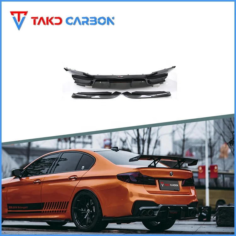 TAKD Carbon Dry Carbon Fiber Rear Car Bumper Lip Spoiler Splitter Diffuser for bmws M5 F90 2018-2019
TAKD Carbon Dry Carbon Fiber Rear Car Bumper Lip Spoiler Splitter Diffuser for bmws M5 F90 2018-2019