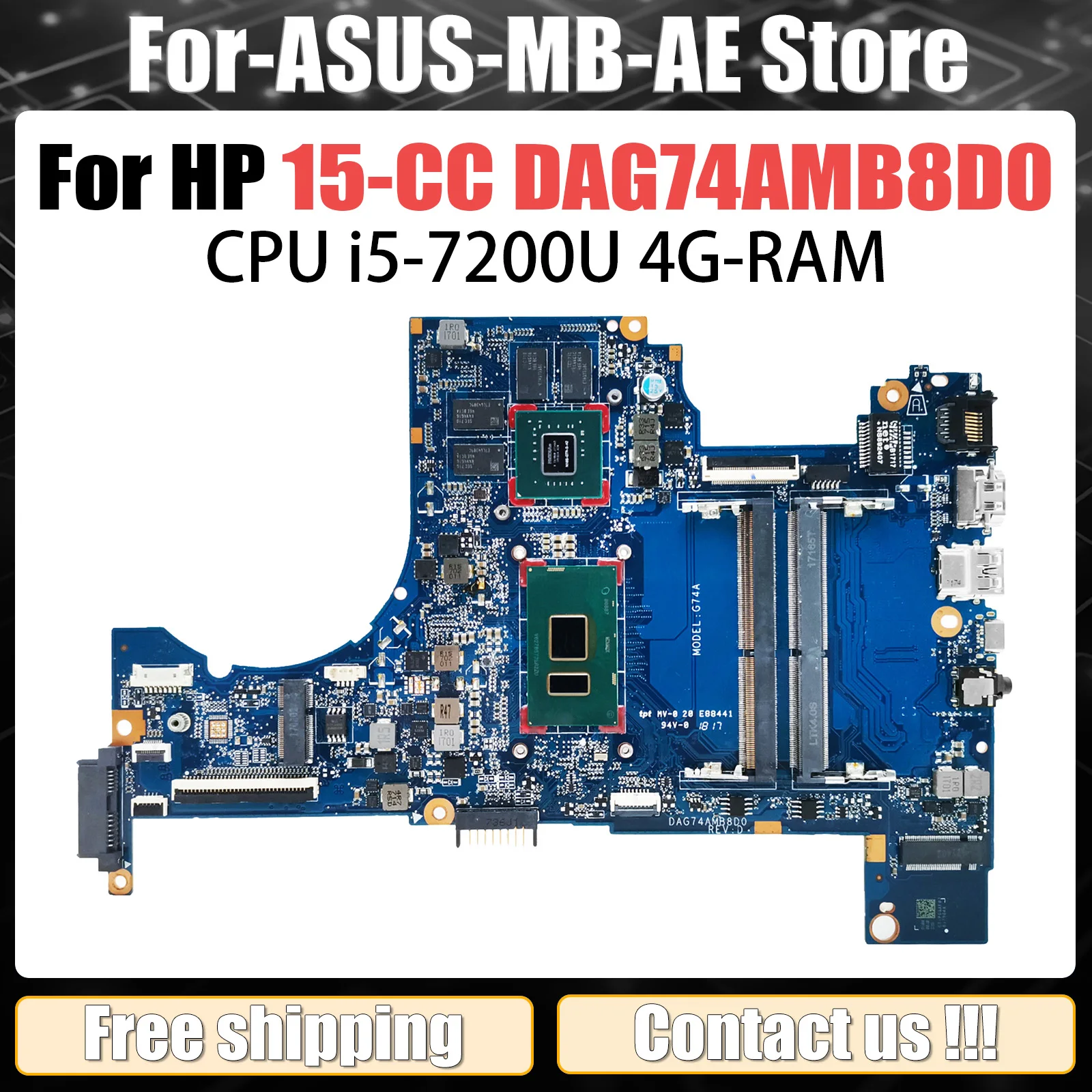 Для материнской платы HP PAVILION 15-CC 15T-CC 15-CC050WM 926275-601 G74A DAG74AMB8D0 с i5-7200U I5-8250U 100% тестирование
Для материнской платы HP PAVILION 15-CC 15T-CC 15-CC050WM 926275-601 G74A DAG74AMB8D0 с i5-7200U I5-8250U 100% тестирование