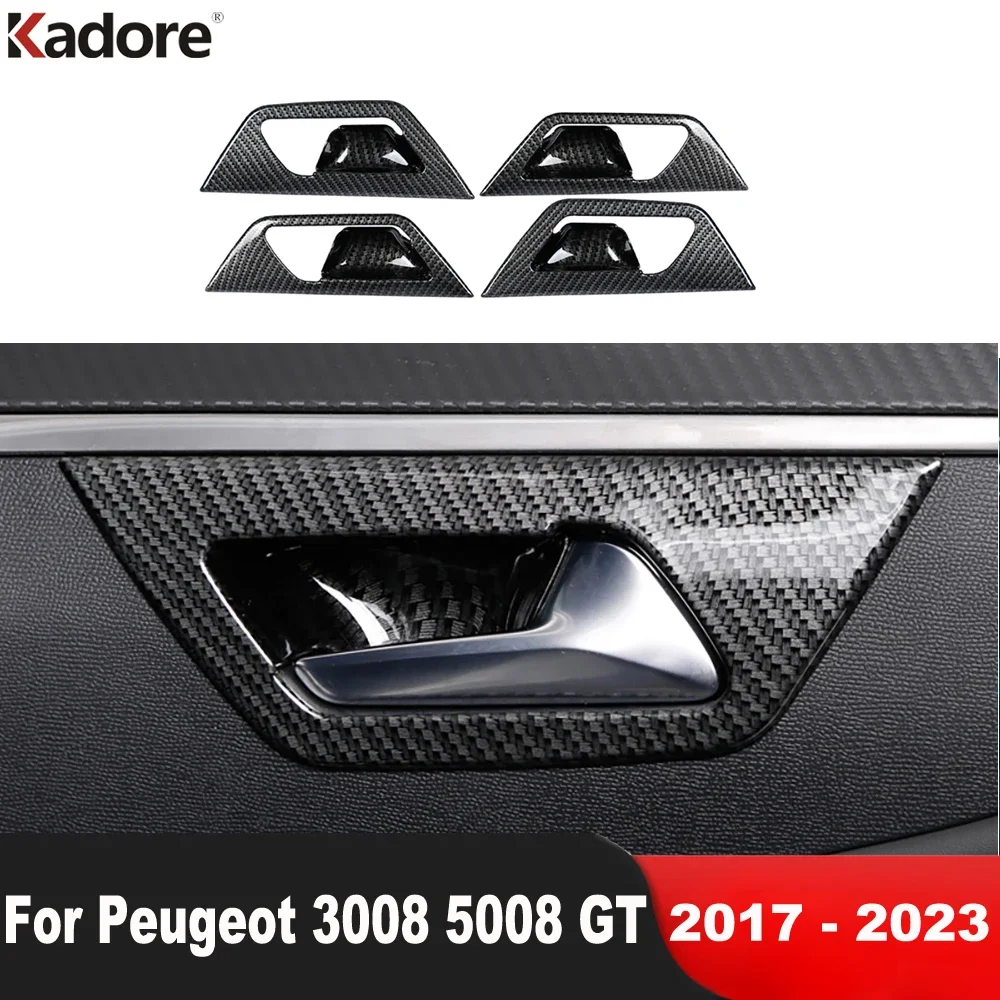 Car Inside Inner Door Handle Bowl Cover Trim For Peugeot 3008 5008 GT 2017-2020 2021 2022 2023 Carbon Fiber Interior Accessories
Car Inside Inner Door Handle Bowl Cover Trim For Peugeot 3008 5008 GT 2017-2020 2021 2022 2023 Carbon Fiber Interior Accessories