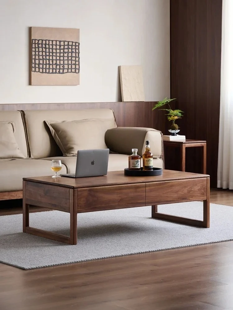 Wooden coffee table Modern simple all solid wood Living room coffee table Drawer storage low table
Wooden coffee table Modern simple all solid wood Living room coffee table Drawer storage low table