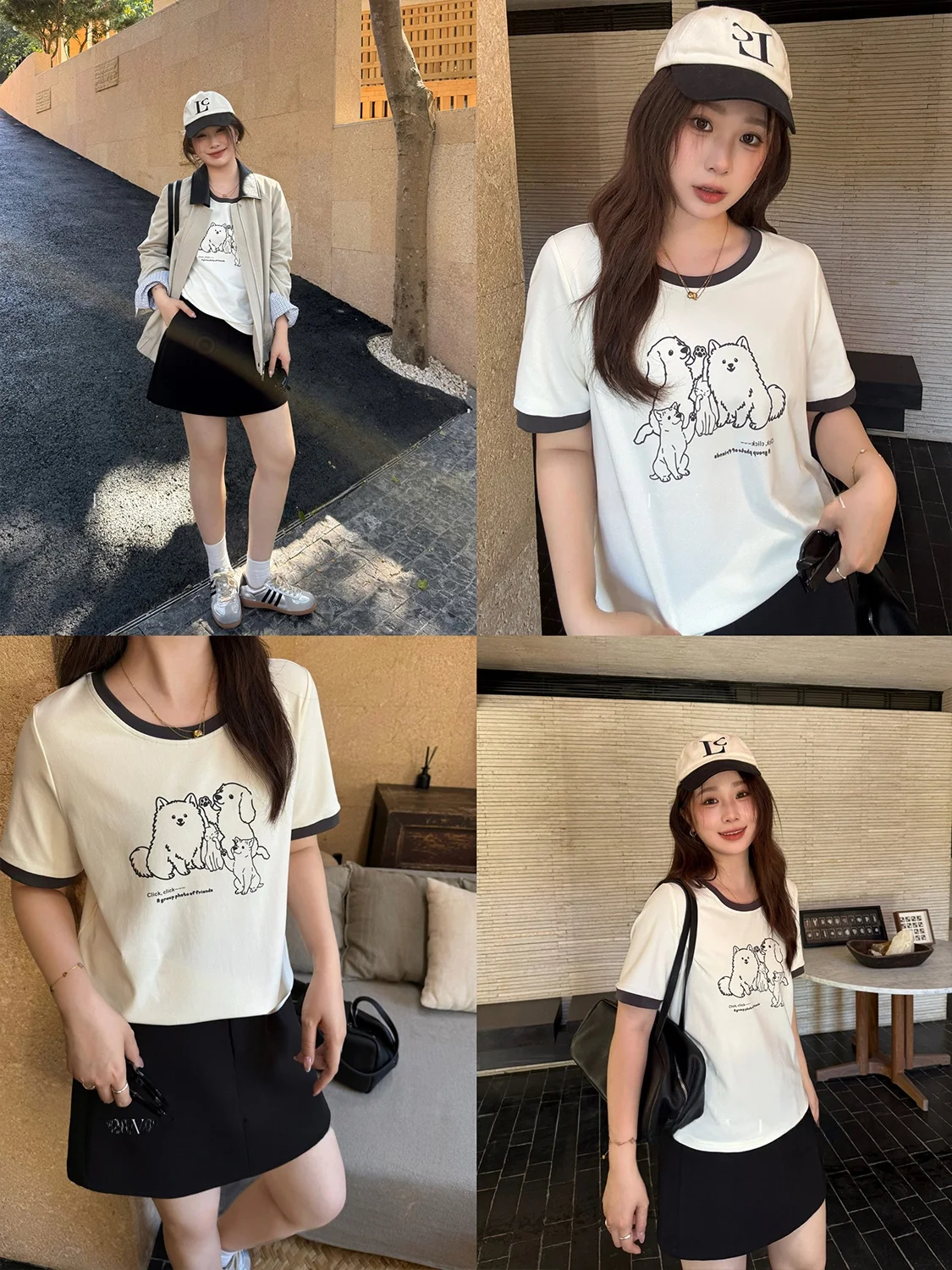 plus Size Women's T-shirt Sweet Print Color Block Ribbed Casual Style round Neck Short Sleeve for Plump Sister Leeser
plus Size Women's T-shirt Sweet Print Color Block Ribbed Casual Style round Neck Short Sleeve for Plump Sister Leeser