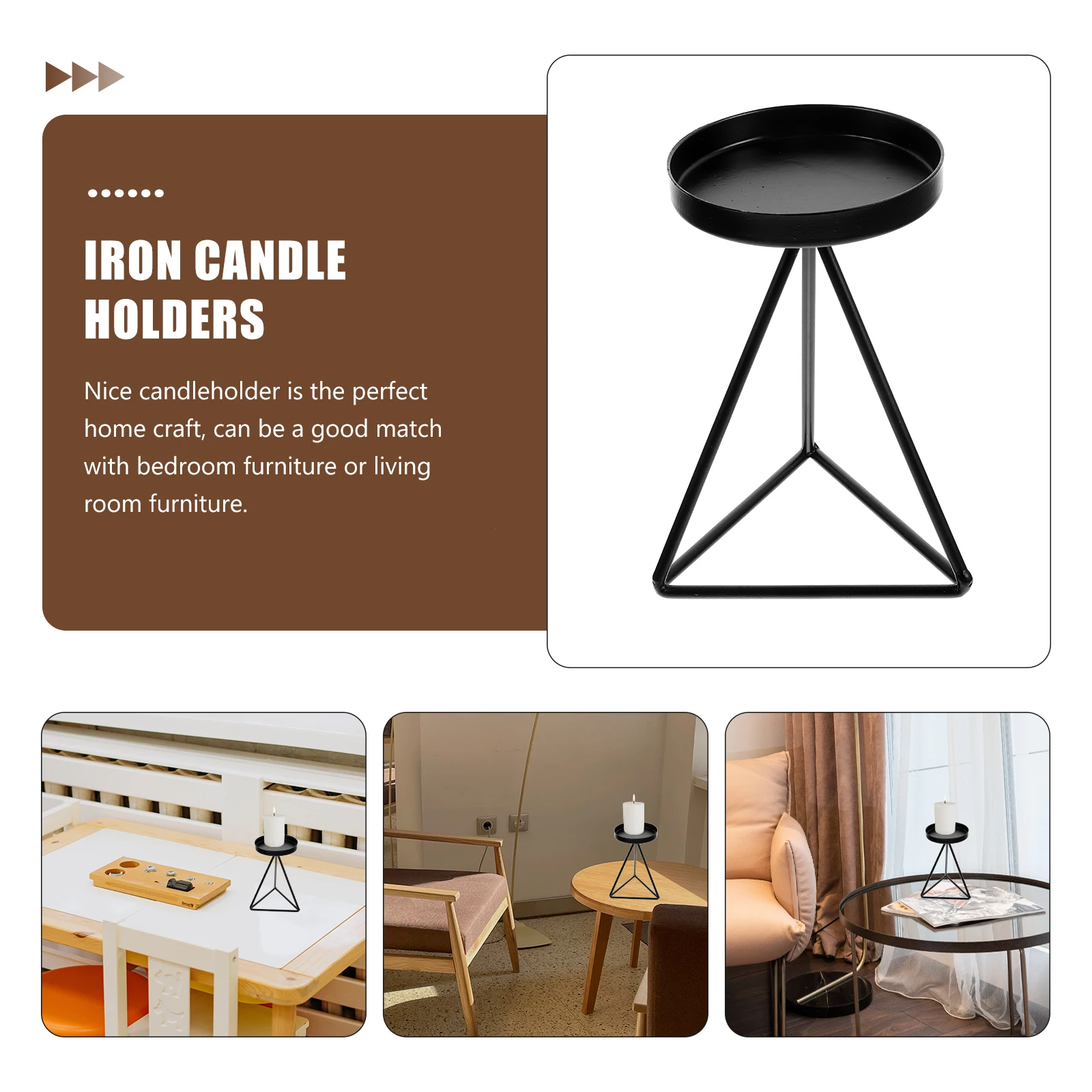 Geometric Iron C Holders Home Decor European Style Banquet C Dinner Tabletop Decors Round Base Triangle Design Wax
Geometric Iron C Holders Home Decor European Style Banquet C Dinner Tabletop Decors Round Base Triangle Design Wax