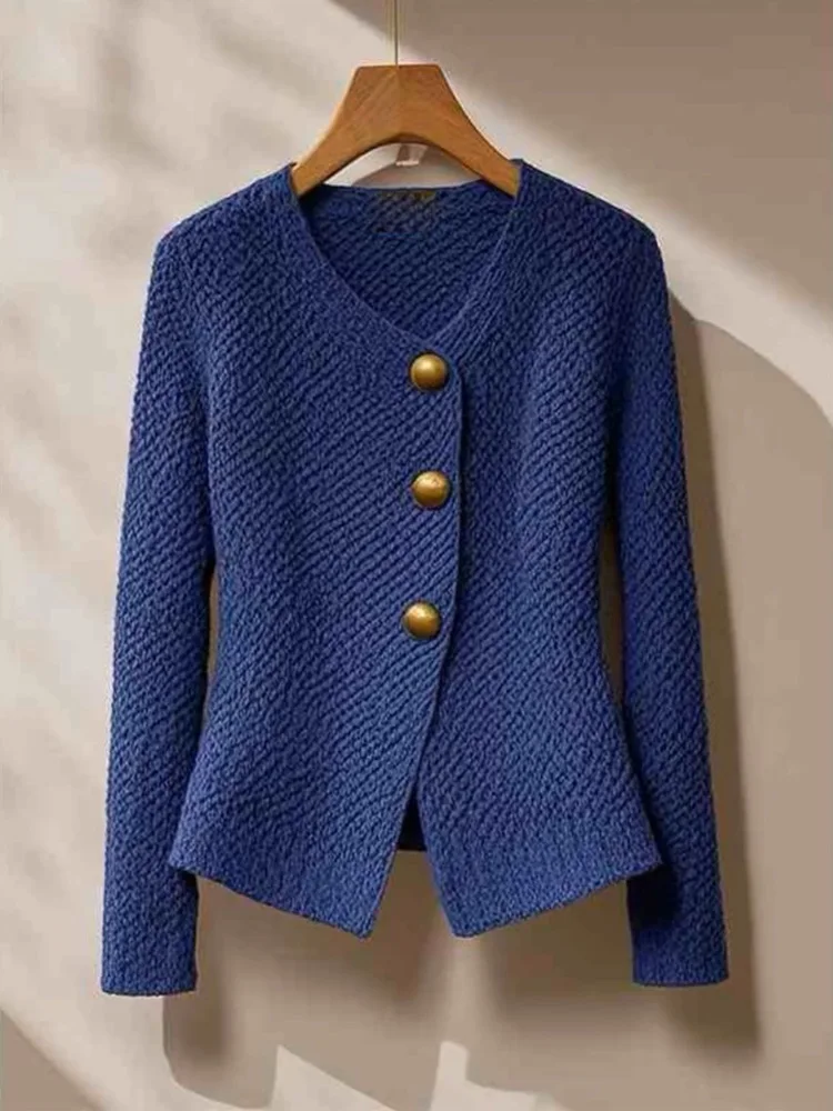 Vintage New Chinese Style Gray Sweater for Women 2025 Autumn Winter Korean Temperament Lazy Knitted Cropped Cardigan Mujer Tops
Vintage New Chinese Style Gray Sweater for Women 2025 Autumn Winter Korean Temperament Lazy Knitted Cropped Cardigan Mujer Tops