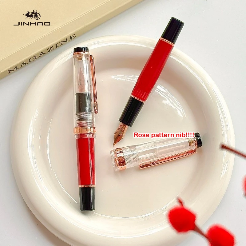 Limited Edition JINHAO 82 MINI Black Red Rose Gold Clip Rose pattern Nib Acrylic Fountain Pen Stationery Office School Supplies
Limited Edition JINHAO 82 MINI Black Red Rose Gold Clip Rose pattern Nib Acrylic Fountain Pen Stationery Office School Supplies