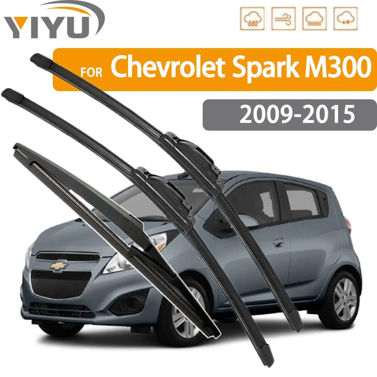 3PCS Car Wiper For Chevrolet Spark M300 2009-2015 Front Rear Wiper Blades Brushes Auto Windscreen Window Accessories
3PCS Car Wiper For Chevrolet Spark M300 2009-2015 Front Rear Wiper Blades Brushes Auto Windscreen Window Accessories
