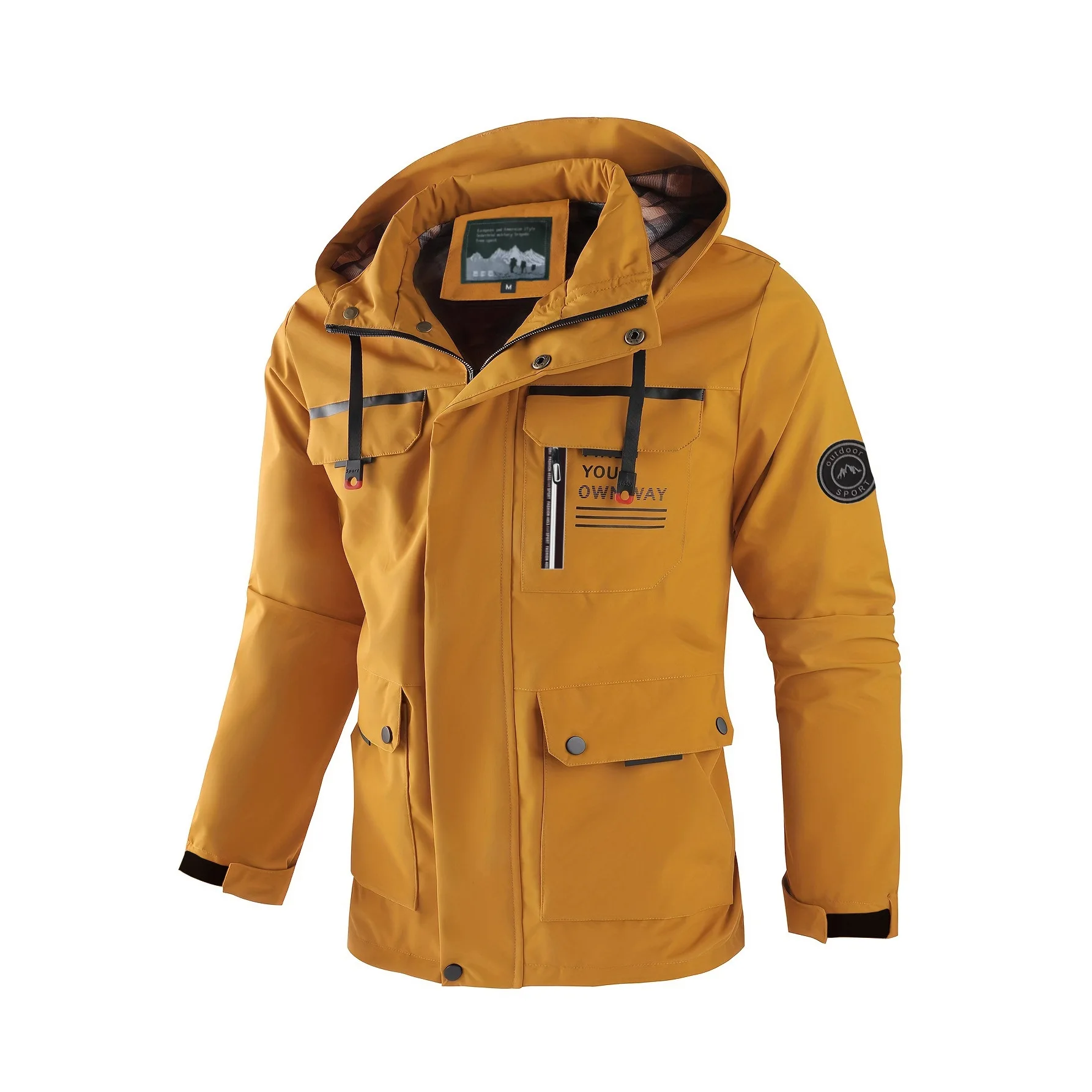 Spring Autumn New Men's Cargo Jacket Multi-pocket Casual Plus Size Outerwear EU Size Detachable Hood Top
Spring Autumn New Men's Cargo Jacket Multi-pocket Casual Plus Size Outerwear EU Size Detachable Hood Top