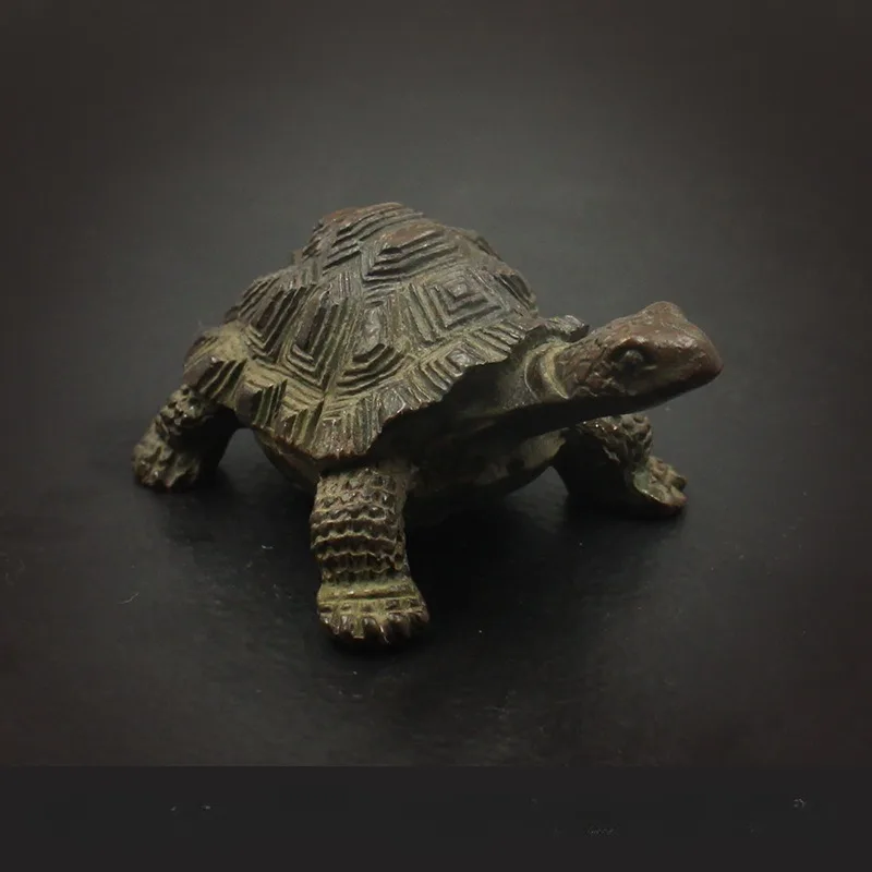 Antique Solid Copper Turtle Ornaments Trumpet Longevity Animal Figurine Miniature Sculpture Home Office Desktop Decoration Craft
Antique Solid Copper Turtle Ornaments Trumpet Longevity Animal Figurine Miniature Sculpture Home Office Desktop Decoration Craft