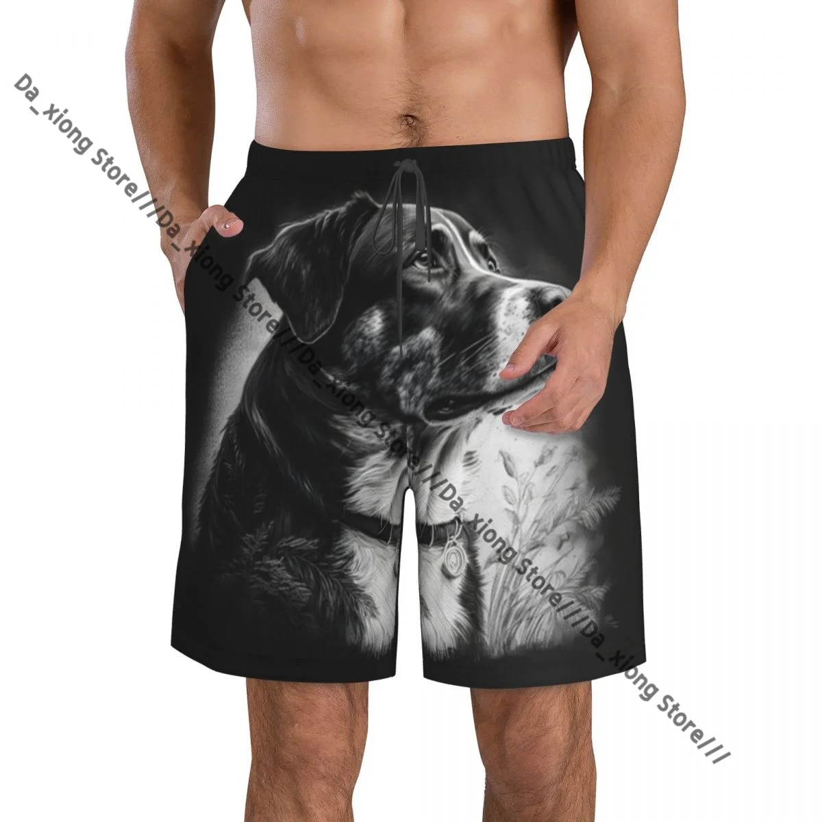 Mens Swimwear Swim Short Trunk Portrait Of Breed Dog Beach Board Shorts Swimming Surffing shorts
Mens Swimwear Swim Short Trunk Portrait Of Breed Dog Beach Board Shorts Swimming Surffing shorts