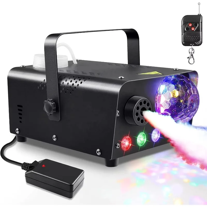 YSH Factory 3 In 1 Fog Machine RGB LED DJ Disco Light Effect 600W Smoke Machine With Wireless Remote Control For Wedd
