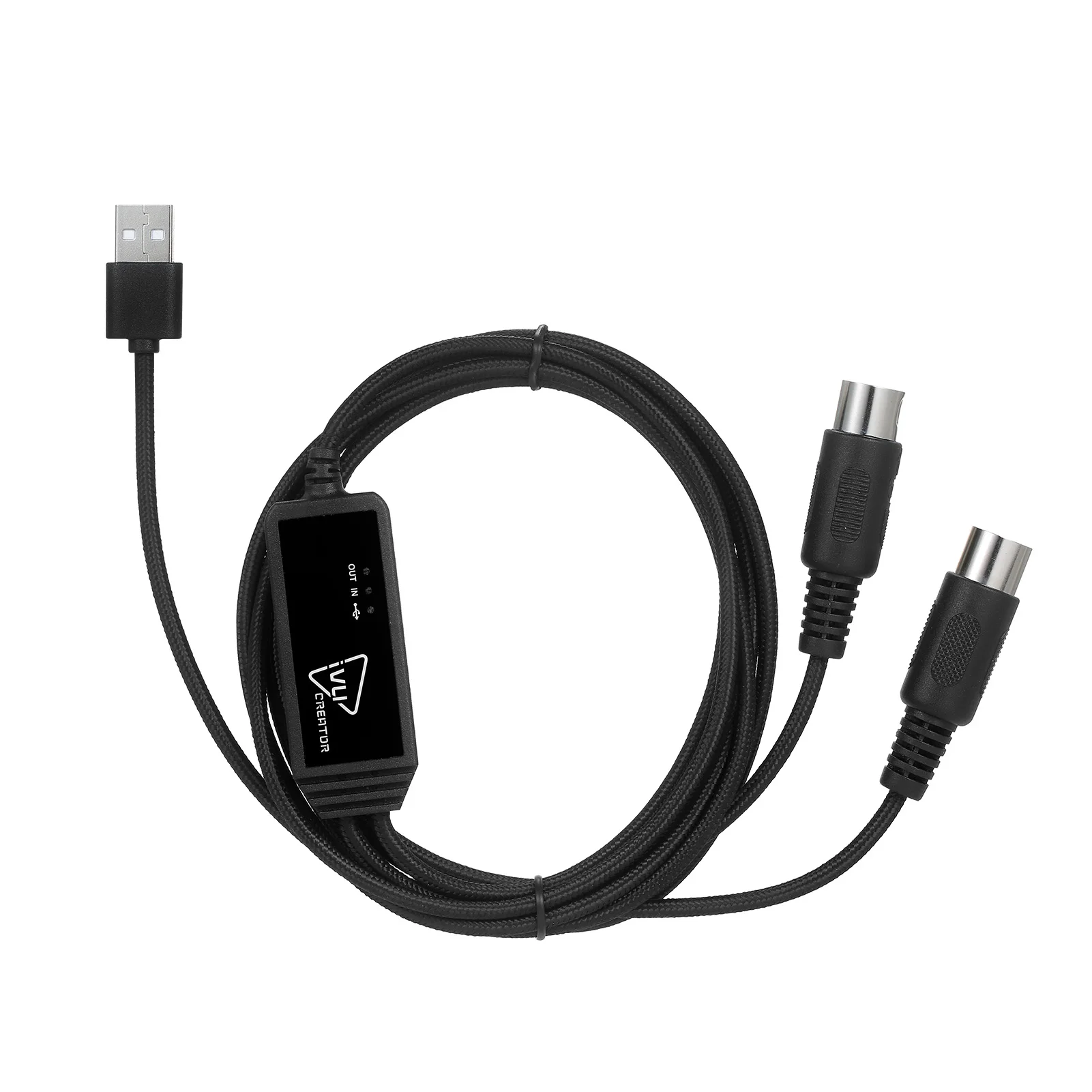 IVU CREATOR Universal MIDI Cable 5 Pin MIDI to USB Cable Converter Adapter Compatible with Various OS
IVU CREATOR Universal MIDI Cable 5 Pin MIDI to USB Cable Converter Adapter Compatible with Various OS
