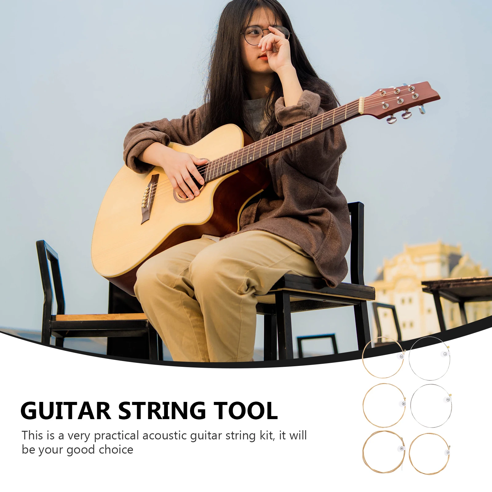 Acoustic Guitar String Set Accessories Kit Ballad Folk Phosphor Bronze of Strings Repair Tool
Acoustic Guitar String Set Accessories Kit Ballad Folk Phosphor Bronze of Strings Repair Tool