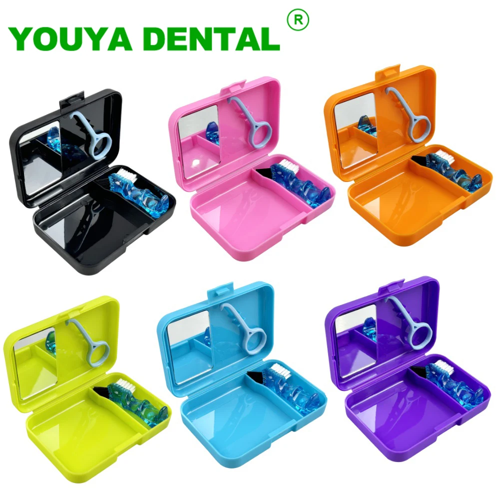 Portable Toothbrush Box With Mirror Mini Denture Cleaning Brush Toothbrushes Oral Care Orthodontic Aligner Removal Tools Storage 
Portable Toothbrush Box With Mirror Mini Denture Cleaning Brush Toothbrushes Oral Care Orthodontic Aligner Removal Tools Storage