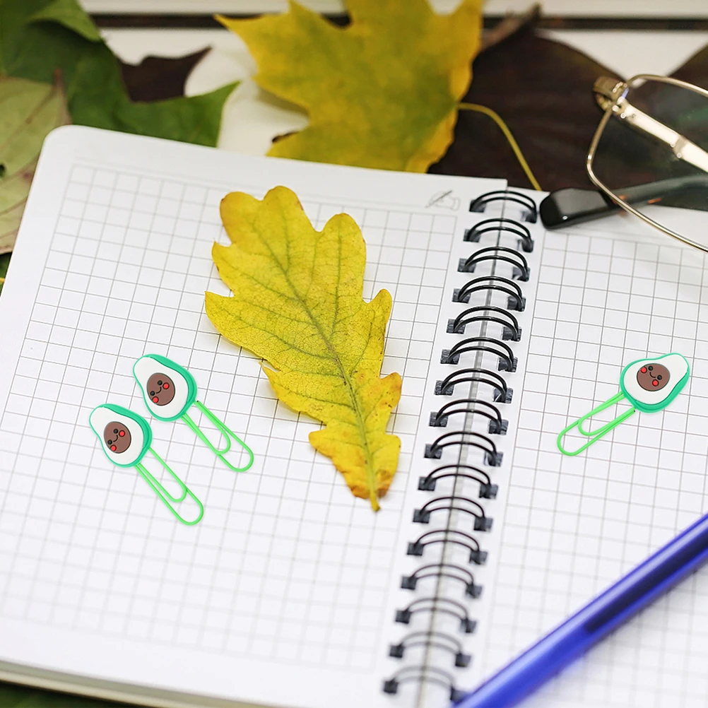 8pcs Avocado Shaped Paper Clips Cute Fruit Resin Office Supplies Students Creative Document Clamps Practical Gifts 
8pcs Avocado Shaped Paper Clips Cute Fruit Resin Office Supplies Students Creative Document Clamps Practical Gifts