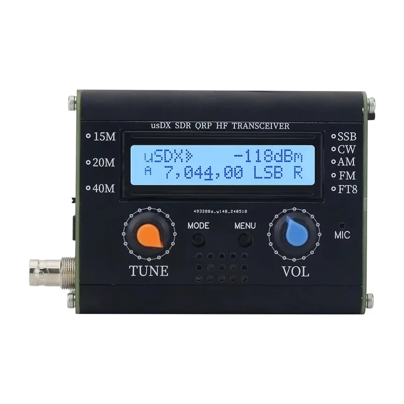 5W usDX SDR QRP Transceiver QCX-SSB to SSB 3-Band USB LSB CW HF Transceiver with Handheld Microphone
5W usDX SDR QRP Transceiver QCX-SSB to SSB 3-Band USB LSB CW HF Transceiver with Handheld Microphone