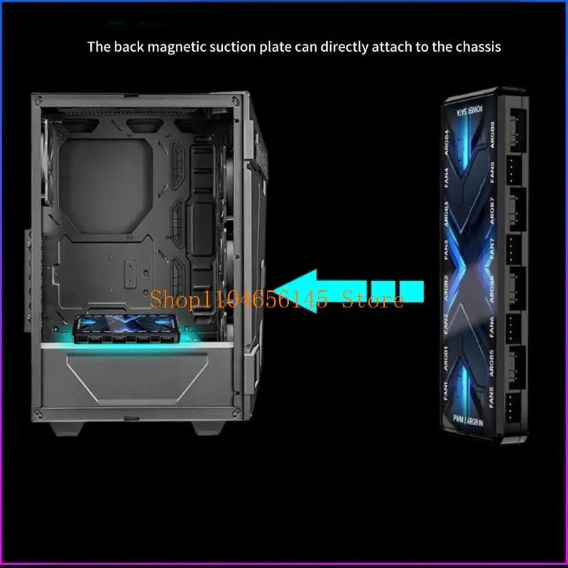 652F RGBs Case Fan Hubs With PWM Functionality, 5V 3 Pin and 12V 4 Pin Support, SATAs Powered for Fans and 8 Port for LEDs
652F RGBs Case Fan Hubs With PWM Functionality, 5V 3 Pin and 12V 4 Pin Support, SATAs Powered for Fans and 8 Port for LEDs