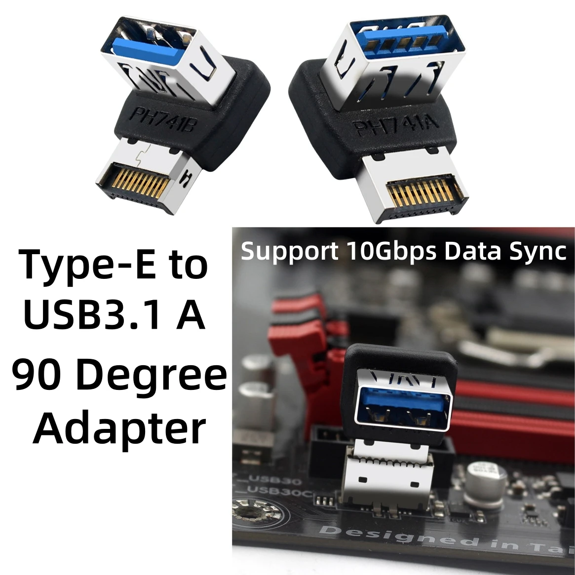 USB C 3.1 Front Panel Adapter 90 Degree Angled Type E Male to A Female Internal Connector for Asus Desktop Computer Motherboard
USB C 3.1 Front Panel Adapter 90 Degree Angled Type E Male to A Female Internal Connector for Asus Desktop Computer Motherboard
