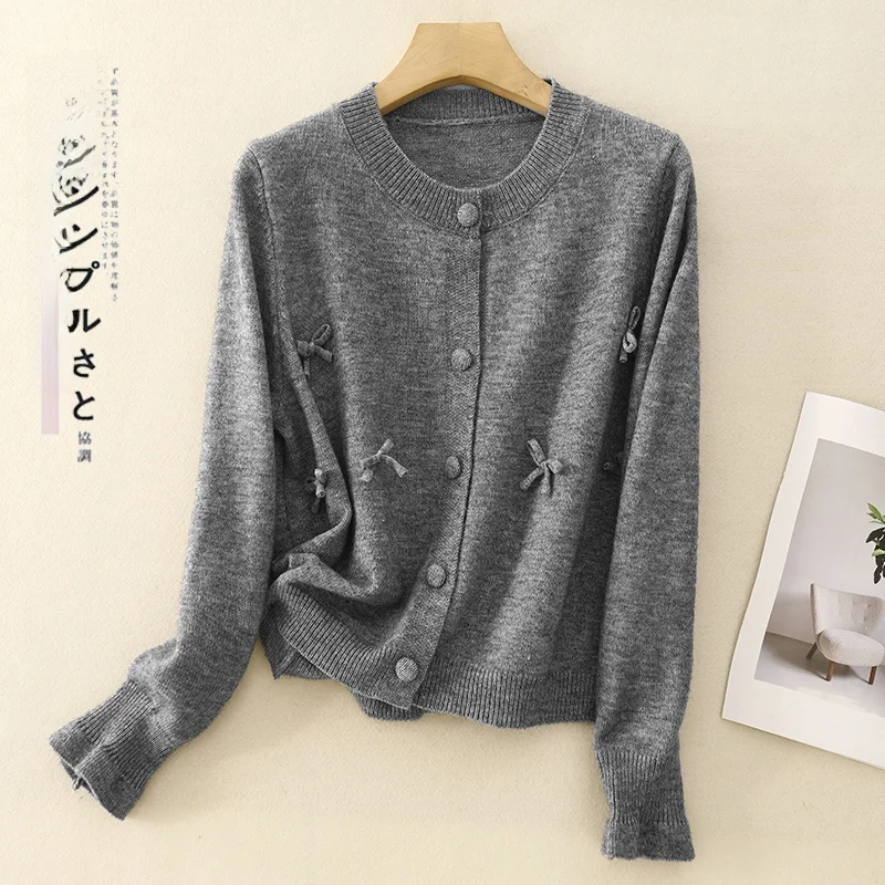 Теплый вязаный кардиган-свитер для женщин, однотонный, для повседневной носки, весна-осень
Теплый вязаный кардиган-свитер для женщин, однотонный, для повседневной носки, весна-осень