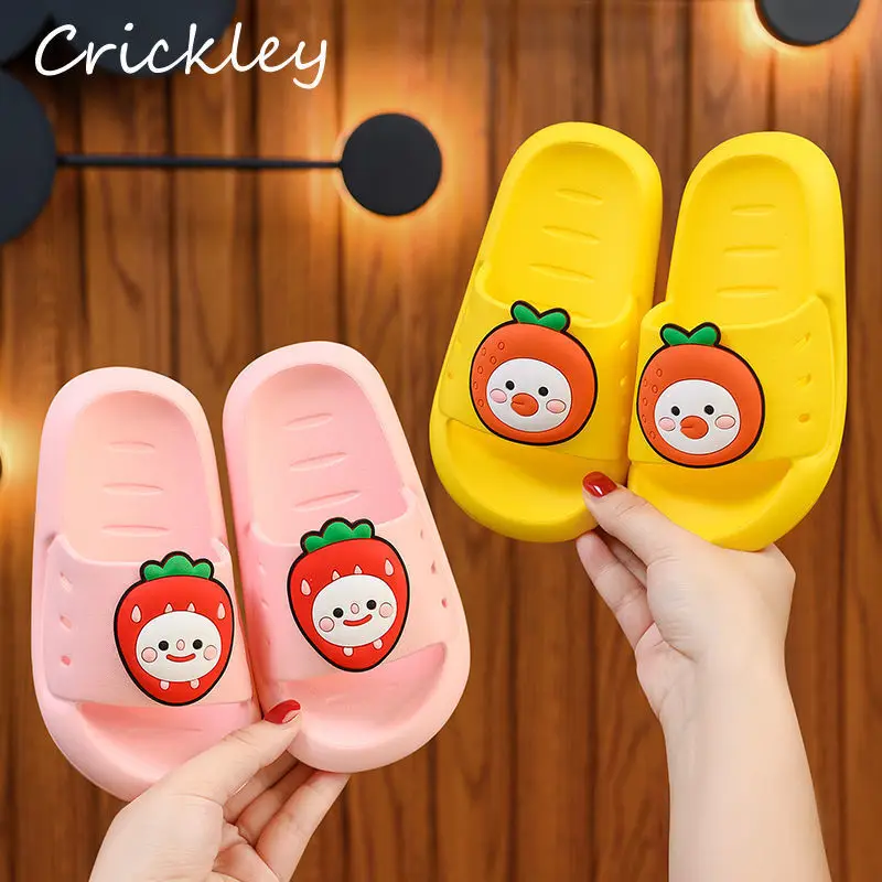 New Cartoon Fruits Toddler Kids Slippers Summer PVC Boys Girls Pool Slippers Soft Non Slip Bathing Children Beach Shoes
New Cartoon Fruits Toddler Kids Slippers Summer PVC Boys Girls Pool Slippers Soft Non Slip Bathing Children Beach Shoes