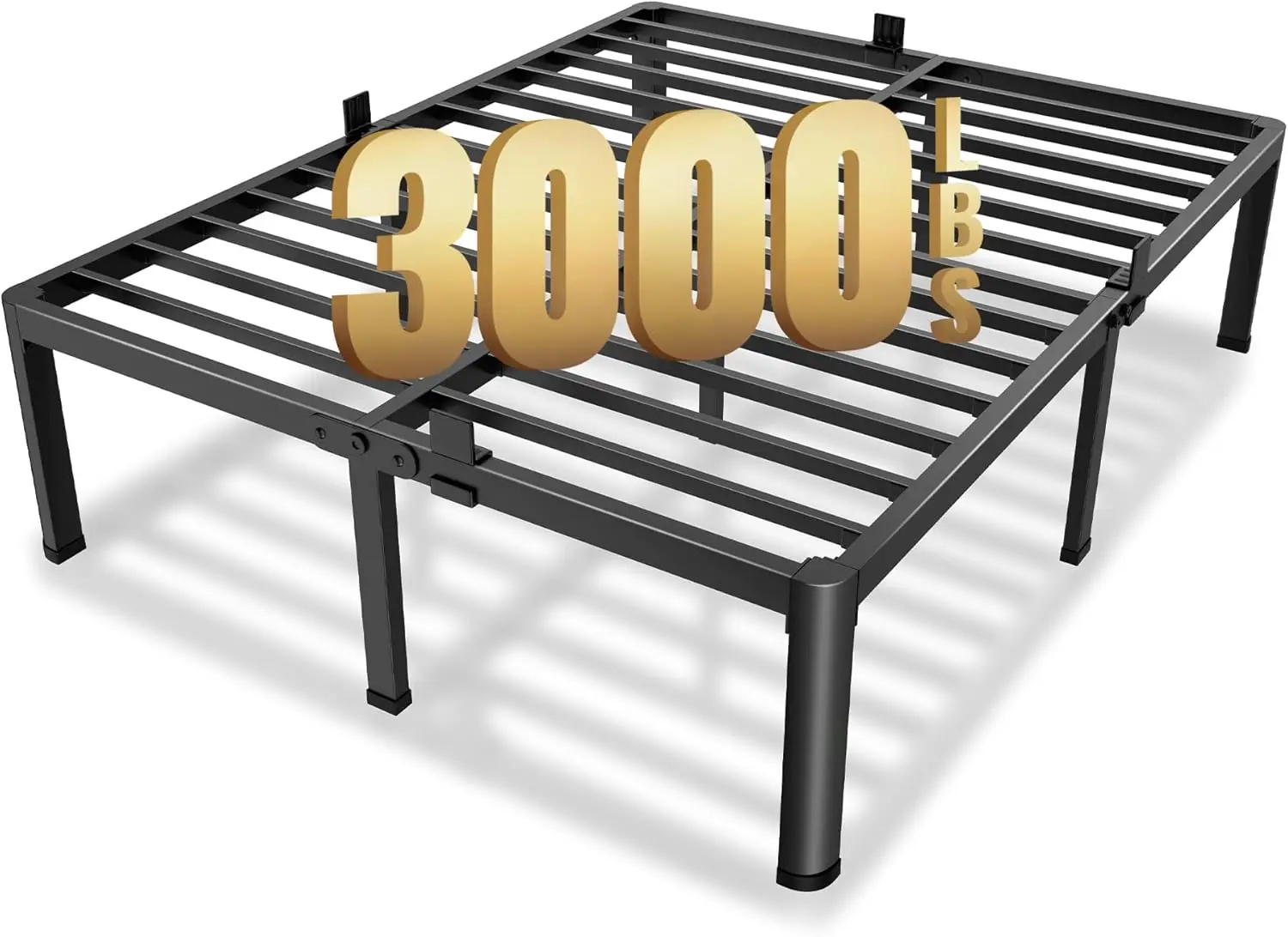 14 Inch King Metal Platform Bed Frame with Round Corner Legs, 3000 LBS Heavy Duty Steel Slats Support, Noise Free, No Box
14 Inch King Metal Platform Bed Frame with Round Corner Legs, 3000 LBS Heavy Duty Steel Slats Support, Noise Free, No Box