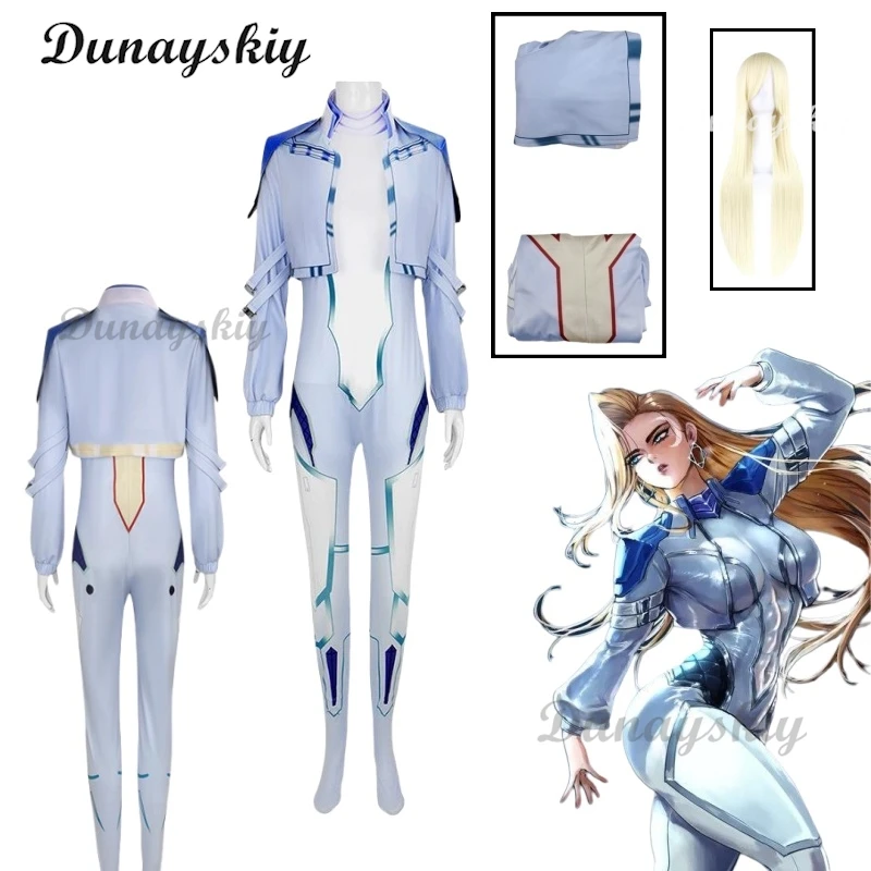 Anime Battle Dagger Rivals Cosplay White Sexy Jumpsuit Costume Coat Uniform Wigs Halloween Party Roleplay Customized
Anime Battle Dagger Rivals Cosplay White Sexy Jumpsuit Costume Coat Uniform Wigs Halloween Party Roleplay Customized