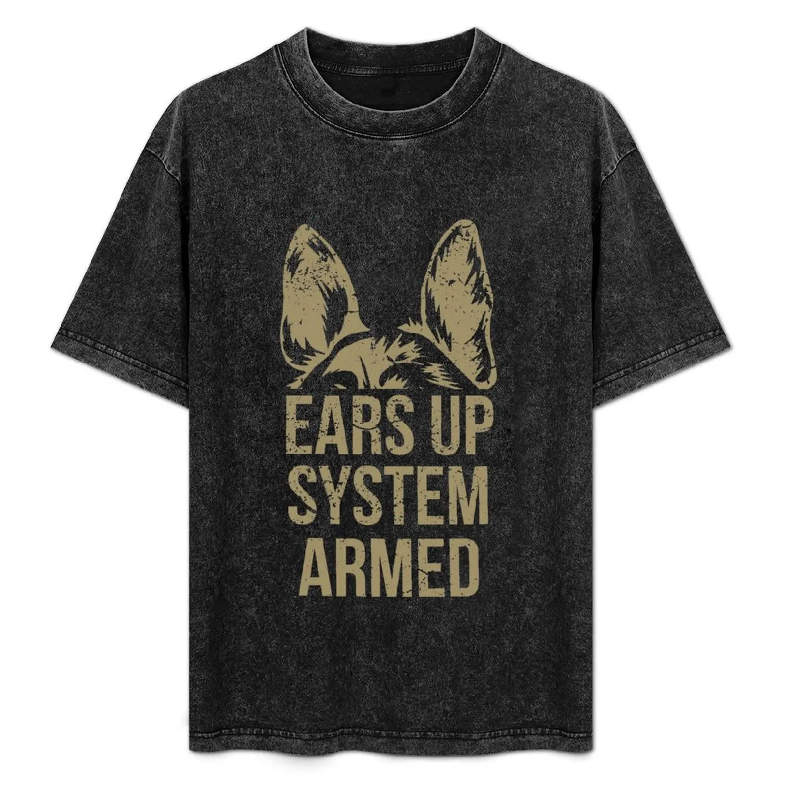 German Shepherd Ears Up System Armed T-Shirt Casual Loose Short Sleeve Tee for Men
German Shepherd Ears Up System Armed T-Shirt Casual Loose Short Sleeve Tee for Men