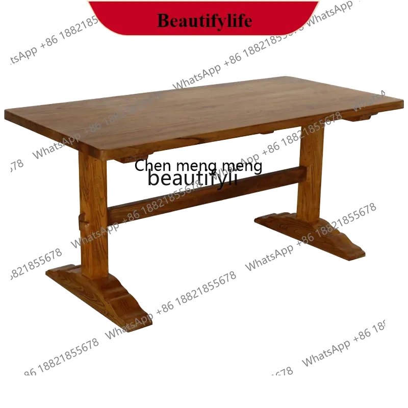 G153 Solid Wood Dining Table Rectangular Small Apartment Assembly Log Furniture Modern Minimalist Elm Dining Table Chair Combina
G153 Solid Wood Dining Table Rectangular Small Apartment Assembly Log Furniture Modern Minimalist Elm Dining Table Chair Combina