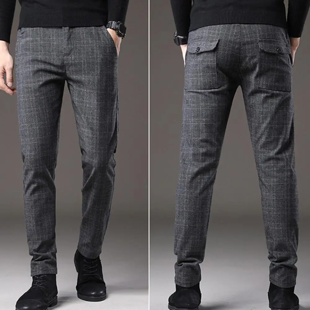 Men's Pants Plaid Breathable Elastic Comfortable Pants Business Fashion Korea Slim Fit Stretch Gray Blue Black Trousers Male
Men's Pants Plaid Breathable Elastic Comfortable Pants Business Fashion Korea Slim Fit Stretch Gray Blue Black Trousers Male