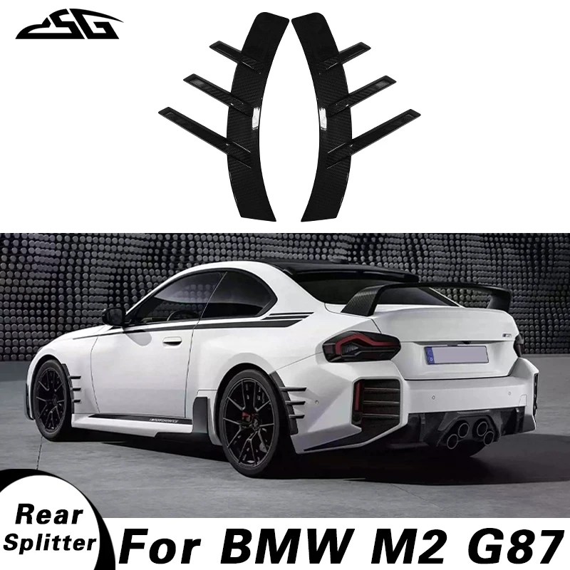 Задние крылья из углеродного волокна, боковой ветровой нож, сплиттер для BMW M2 G87 2022 +, крышка на вентиляционное отверстие автомобиля, отделка канатами
Задние крылья из углеродного волокна, боковой ветровой нож, сплиттер для BMW M2 G87 2022 +, крышка на вентиляционное отверстие автомобиля, отделка канатами