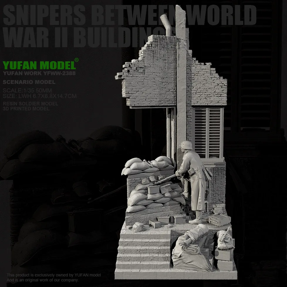 YUFAN MODEL 1/35 Resin Soldier (complete set) white mold self assembling and coloring YFWW-2388+3D
YUFAN MODEL 1/35 Resin Soldier (complete set) white mold self assembling and coloring YFWW-2388+3D