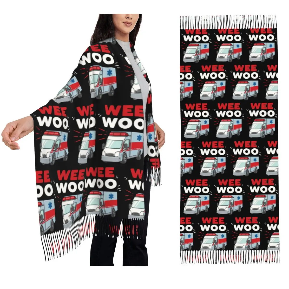 Wee Woo скорая помощь фельдшер неотложная медицина подарок шарф шарфы с кисточками женские шали и накидки большая осенне-зимняя шаль накидка
Wee Woo скорая помощь фельдшер неотложная медицина подарок шарф шарфы с кисточками женские шали и накидки большая осенне-зимняя шаль накидка