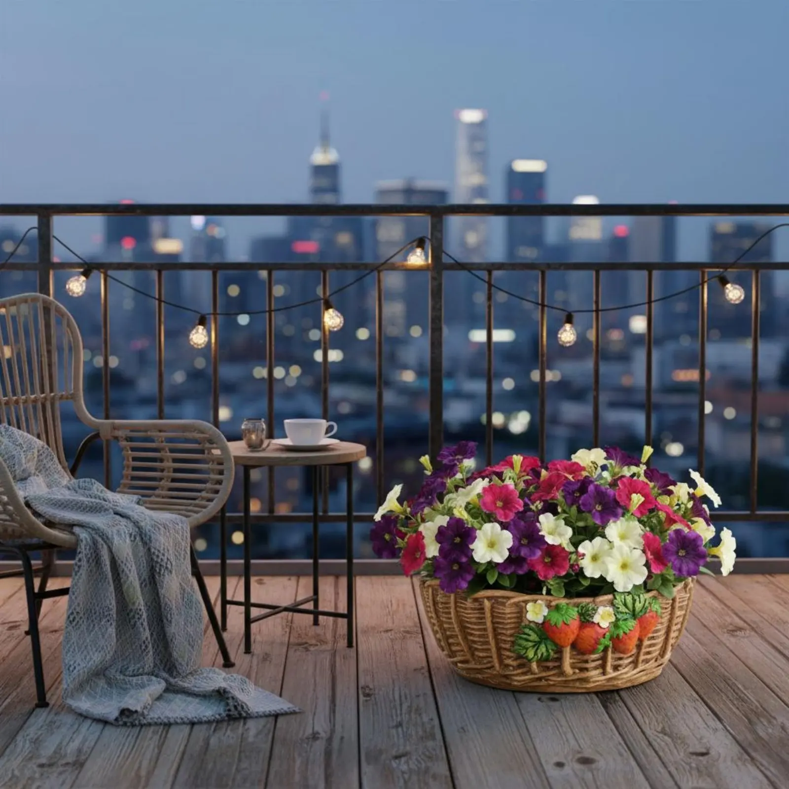 Artificial Vine Basket Handwoven Look Woven Flower Basket Outdoor Decor Garden Decoration Farmhouse Design for Balcony, Villa
Artificial Vine Basket Handwoven Look Woven Flower Basket Outdoor Decor Garden Decoration Farmhouse Design for Balcony, Villa