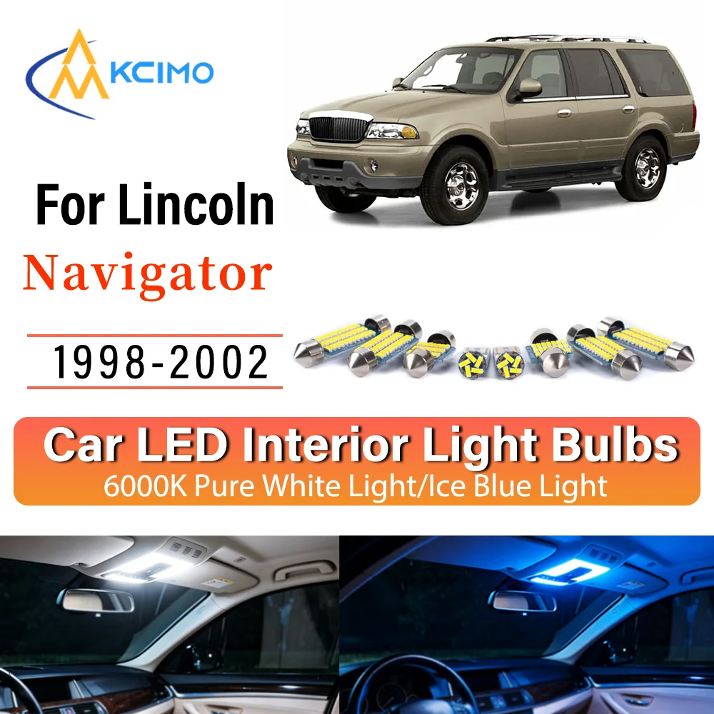 Interior Lighting Kit For Lincoln Navigator 1998-2002 LED Bulbs for Dome Map Door Trunk License Plate Light
Interior Lighting Kit For Lincoln Navigator 1998-2002 LED Bulbs for Dome Map Door Trunk License Plate Light