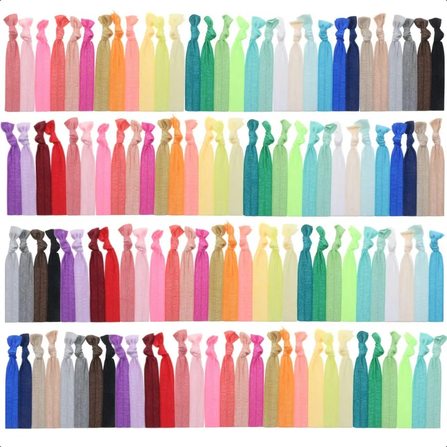 120 No Crease Ribbon Elastics Hair Ties Women Yoga Knotted Ponytail Holder Assorted Color
120 No Crease Ribbon Elastics Hair Ties Women Yoga Knotted Ponytail Holder Assorted Color