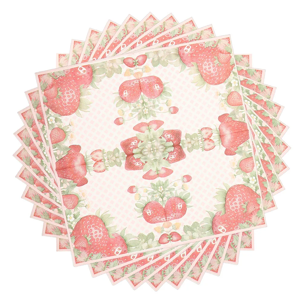 2 Pack Strawberry Printed Napkins Wood Pulp Disposable Paper Fruit Design Baby Shower Graduation Birthday Bathroom
2 Pack Strawberry Printed Napkins Wood Pulp Disposable Paper Fruit Design Baby Shower Graduation Birthday Bathroom