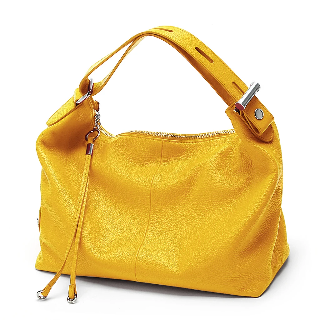 Zency 100% Genuine Leather Women Hobo Bag Fashion Yellow Lady Tassel Shoulder Bags Classic Travel Handbag Crossbody Purse Trendy
Zency 100% Genuine Leather Women Hobo Bag Fashion Yellow Lady Tassel Shoulder Bags Classic Travel Handbag Crossbody Purse Trendy