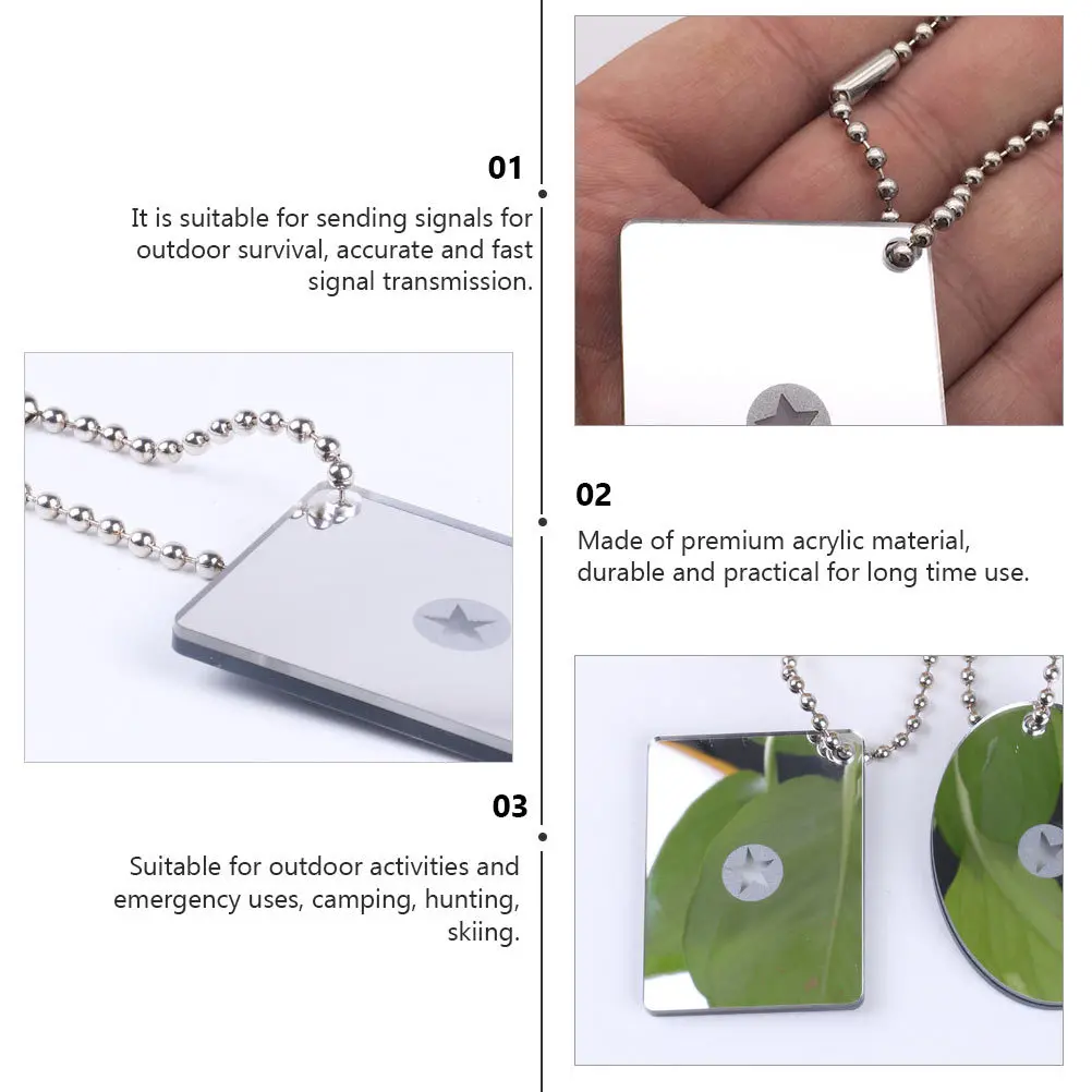 1Pcs Survival Signal Mirror Premium Acrylic Aiming Indicator Outdoor Emergency Reflective Tool for Camping Hiking Skiing
1Pcs Survival Signal Mirror Premium Acrylic Aiming Indicator Outdoor Emergency Reflective Tool for Camping Hiking Skiing