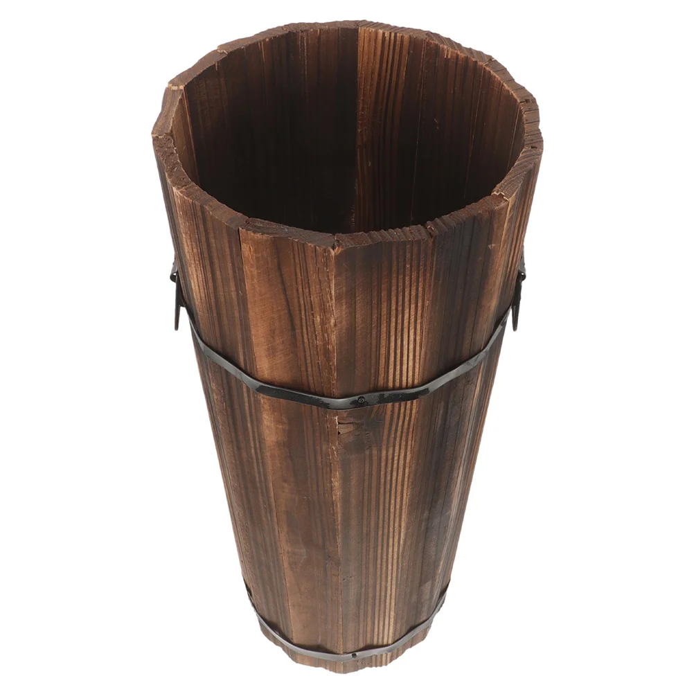 Carbonized Wooden Umbrella Bucket Stand Hotel Vinegar Walking Stick Shelf Stands For Entryway Outdoor Space-saving Holder Office
Carbonized Wooden Umbrella Bucket Stand Hotel Vinegar Walking Stick Shelf Stands For Entryway Outdoor Space-saving Holder Office