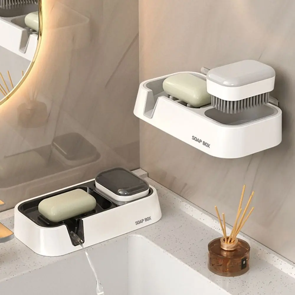 Wall Mount Soap Dish Space Saving Self Draining Water Soap Box No Drill with Brush Container Soap Holder Bathroom
Wall Mount Soap Dish Space Saving Self Draining Water Soap Box No Drill with Brush Container Soap Holder Bathroom