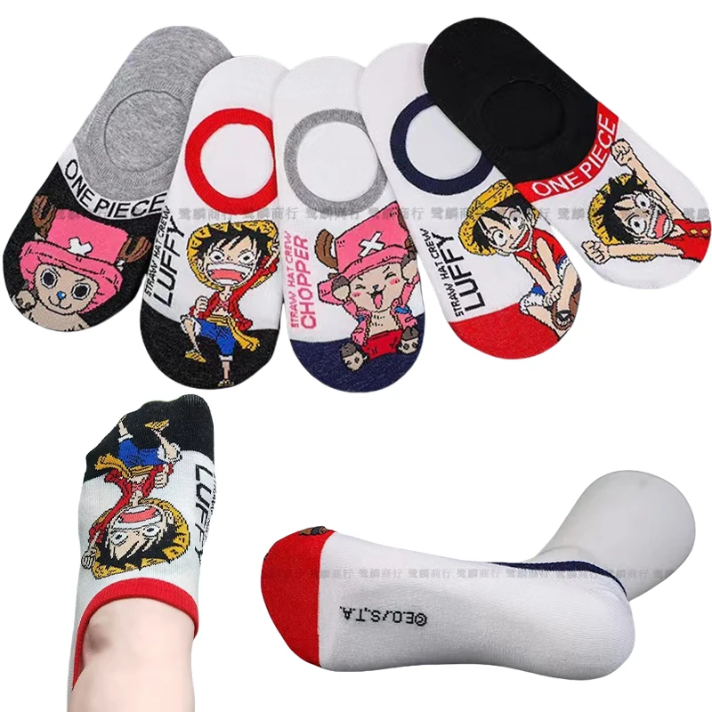 5 Pairs One Piece Luffy Crew Ankle Socks Cartoon Fashion Non-Slip Breathable Summer Kawaii Comforts Women's Low Cut Boat Socks
5 Pairs One Piece Luffy Crew Ankle Socks Cartoon Fashion Non-Slip Breathable Summer Kawaii Comforts Women's Low Cut Boat Socks
