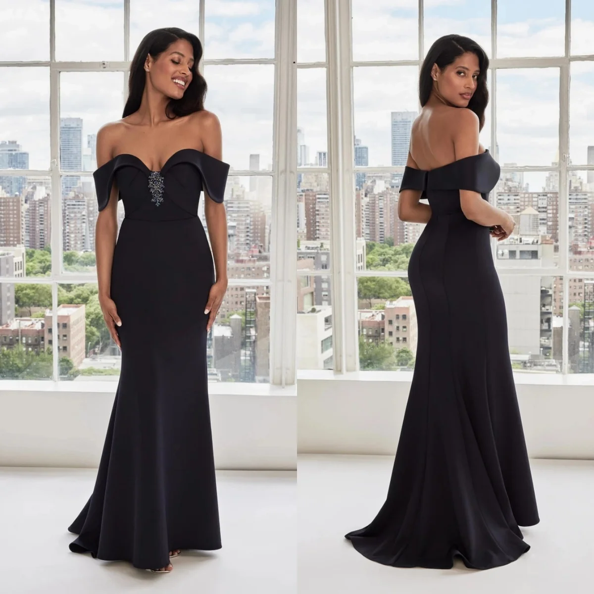 Классическое вечернее платье русалки Vestido De Novia для мамы с открытыми плечами, вечернее платье без рукавов с пятнами и бисером, платья для выпускного вечера
Классическое вечернее платье русалки Vestido De Novia для мамы с открытыми плечами, вечернее платье без рукавов с пятнами и бисером, платья для выпускного вечера