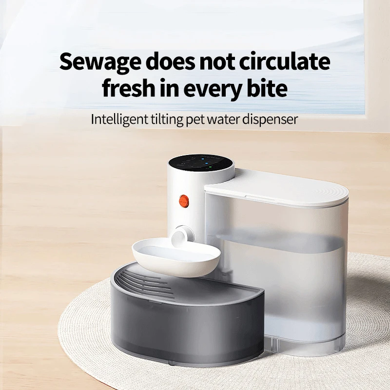 Tilting Pet Water Dispenser, Rechargeable Smart Drinking, Zero Consumables 3L Large Capacity Automatic Water Dispenser
Tilting Pet Water Dispenser, Rechargeable Smart Drinking, Zero Consumables 3L Large Capacity Automatic Water Dispenser