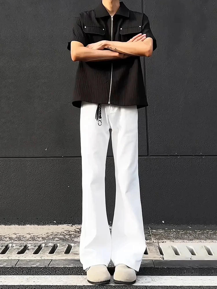 Узкие прямые белые джинсы с ножом 57, мужские летние тонкие американские джинсы High Street с микро-расклешенными прямыми штанинами, повседневные свободные джинсы
Узкие прямые белые джинсы с ножом 57, мужские летние тонкие американские джинсы High Street с микро-расклешенными прямыми штанинами, повседневные свободные джинсы