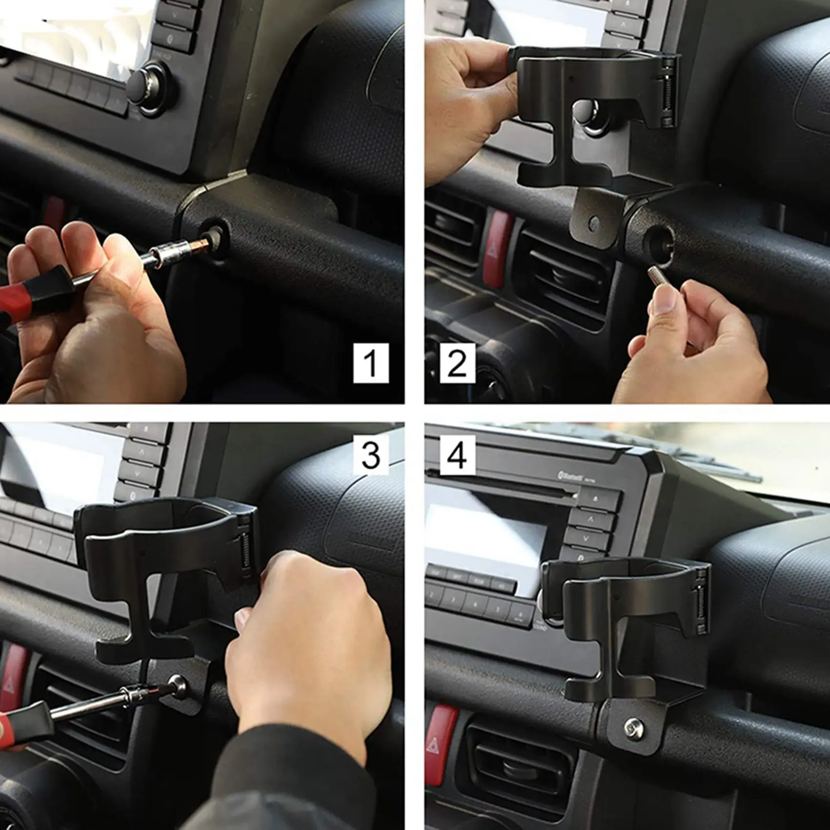 2X For Jimny 2019-2021 JB74 JB64 Car Mount Phone Holder Multifunction Water Cup Stand GPS Mount (Left-Hand Drive)
2X For Jimny 2019-2021 JB74 JB64 Car Mount Phone Holder Multifunction Water Cup Stand GPS Mount (Left-Hand Drive)