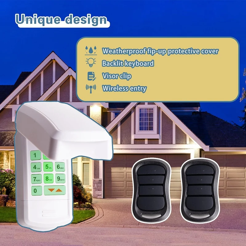 GK-R Garage Door Opener Wireless Keypad With 2Pack G3T-R Remote For Door Opener, Replace GK-BX OKP-BX G3T-A G3T-BX Easy Install
GK-R Garage Door Opener Wireless Keypad With 2Pack G3T-R Remote For Door Opener, Replace GK-BX OKP-BX G3T-A G3T-BX Easy Install