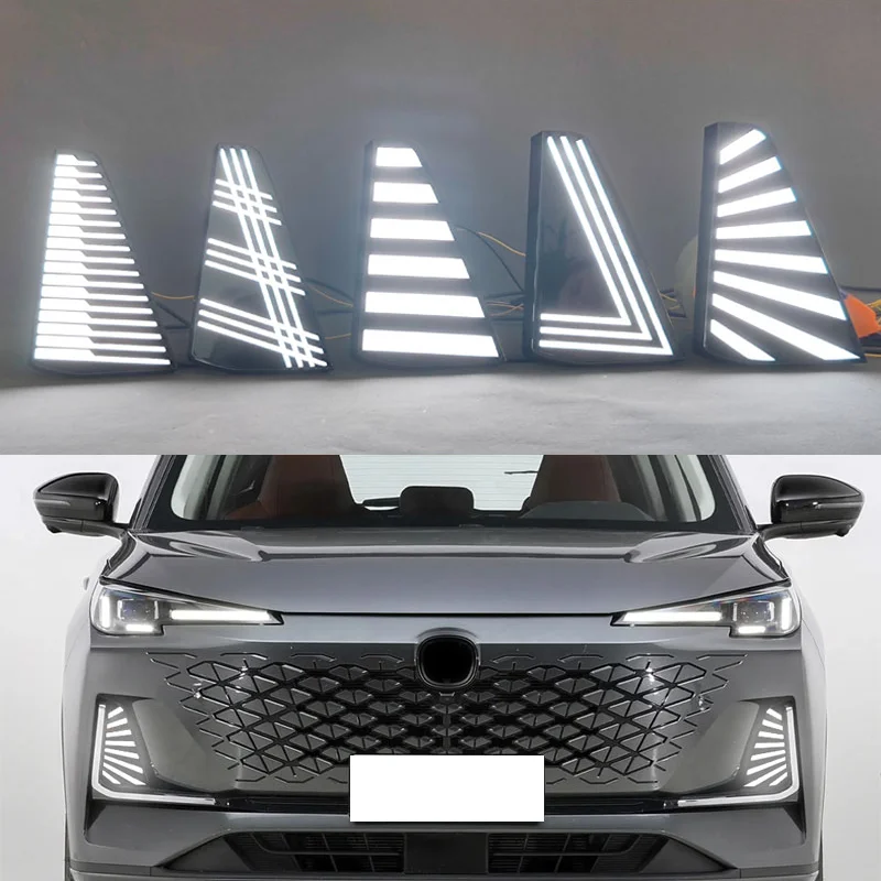 For Changan CS55 Plus 2023-2025 3 Generation LED Foglight DRL Front bumper foglight foglamp Assembly Daytime running light 
For Changan CS55 Plus 2023-2025 3 Generation LED Foglight DRL Front bumper foglight foglamp Assembly Daytime running light